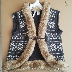 HEART N RUSH SLEEVELESS SWEATER VEST FOR GIRL SZ Large(14) PRE-OWNED‎